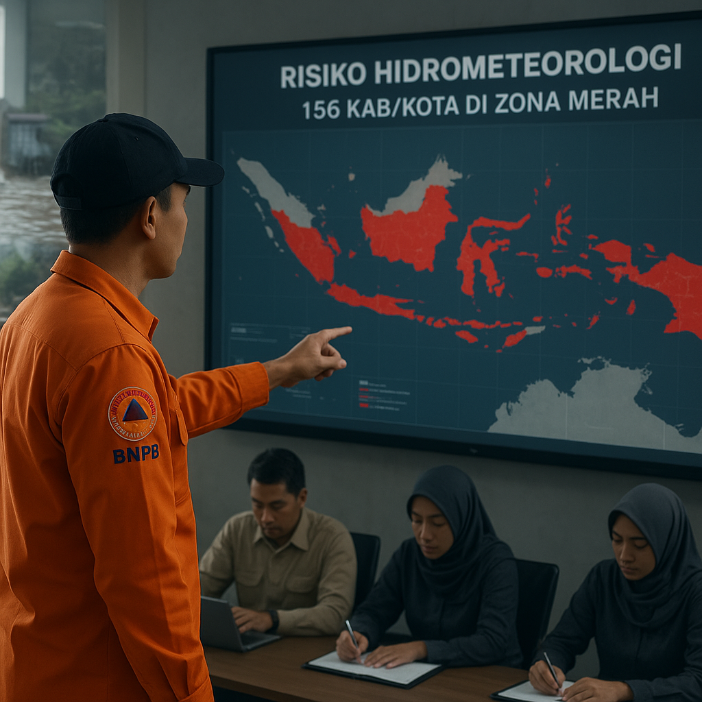 Kajian BNPB: 156 Kabupaten/Kota di Indonesia Masuk Zona Merah Bencana Hidrometeorologi
