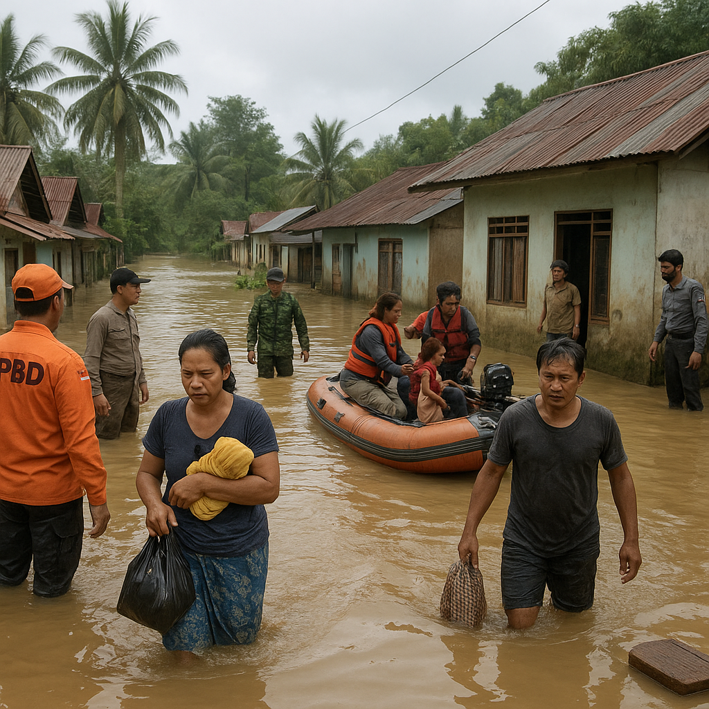 Banjir Kembali Terjang Lebong Bengkulu, 100 Rumah Terendam