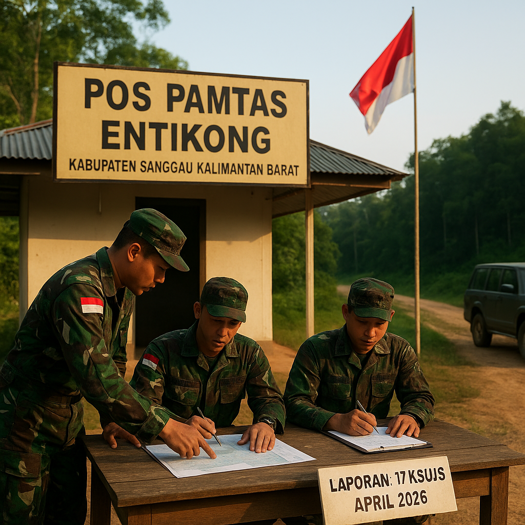Peningkatan Aktivitas Pelanggaran Batas Darat RI–Malaysia di Sector Entikong, Kalimantan Barat