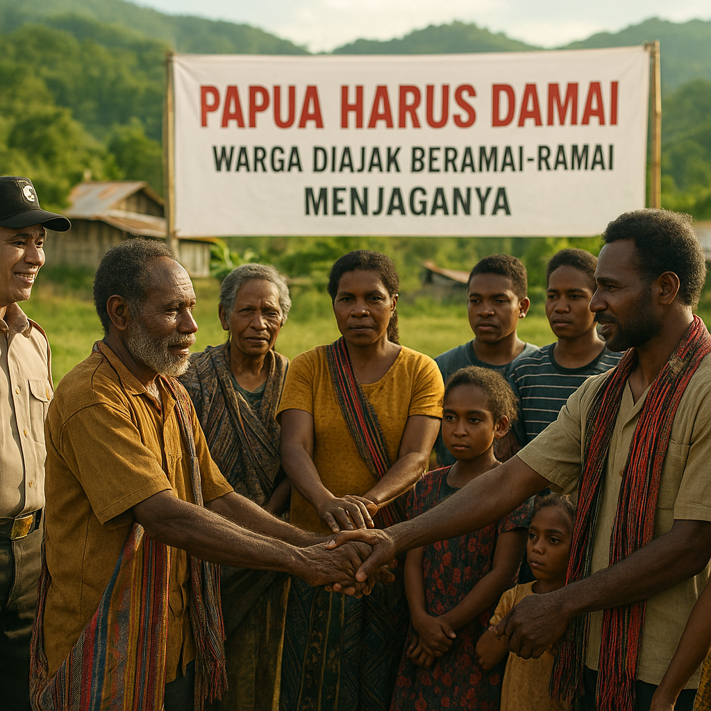 Papua Harus Damai. Warga Diajak Beramai-ramai Menjaganya