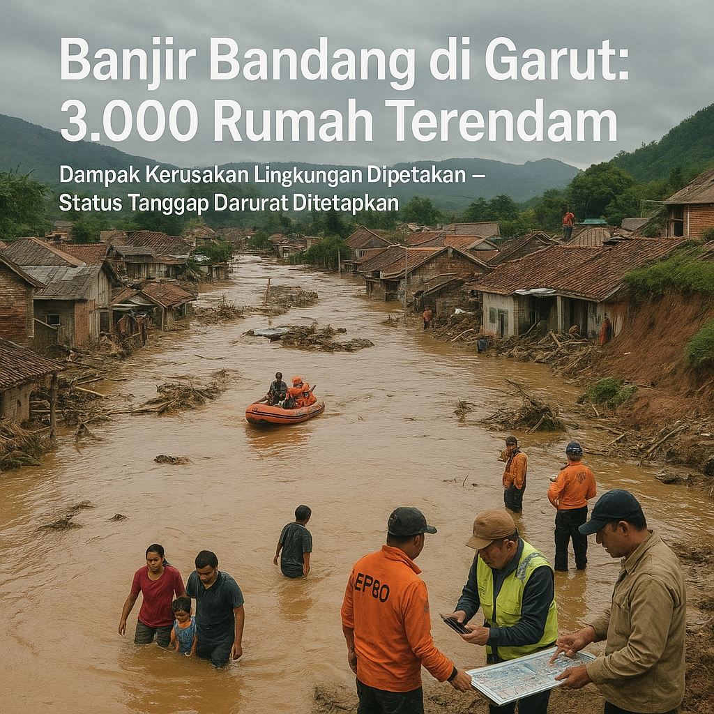 Banjir Bandang di Garut: 3.000 Rumah Terendam, Dampak Kerusakan Lingkungan Dipetakan