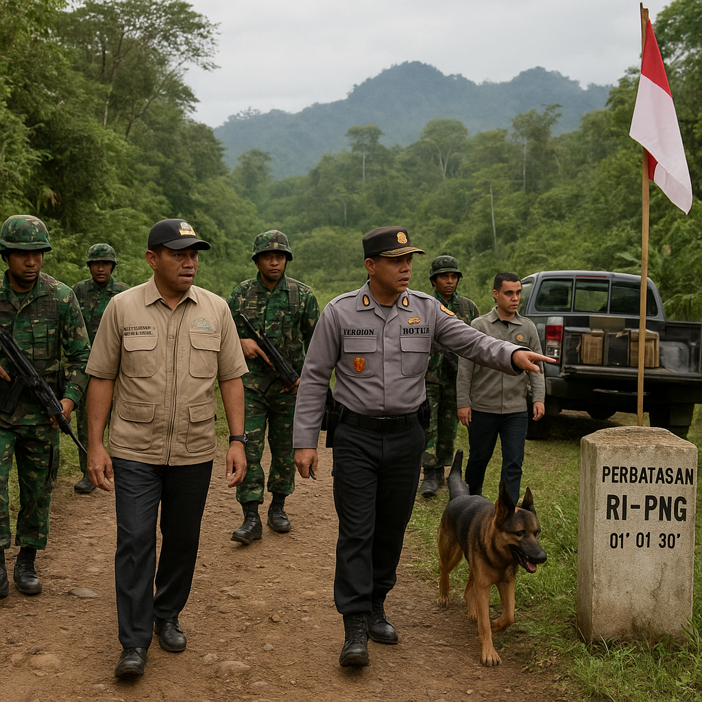 Pemprov Papua Barat Perkuat Patroli Perbatasan Darat RI-PNG di Distrik Merdey