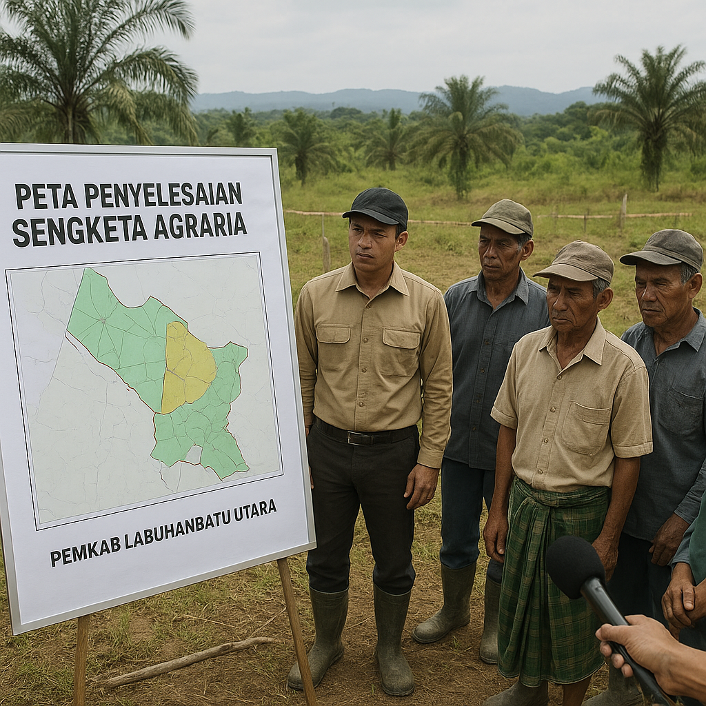 Konflik Agraria di Labuhanbatu Utara Masih Berpotensi Membara, Pemkab Terbitkan Peta Penyelesaian Sengketa