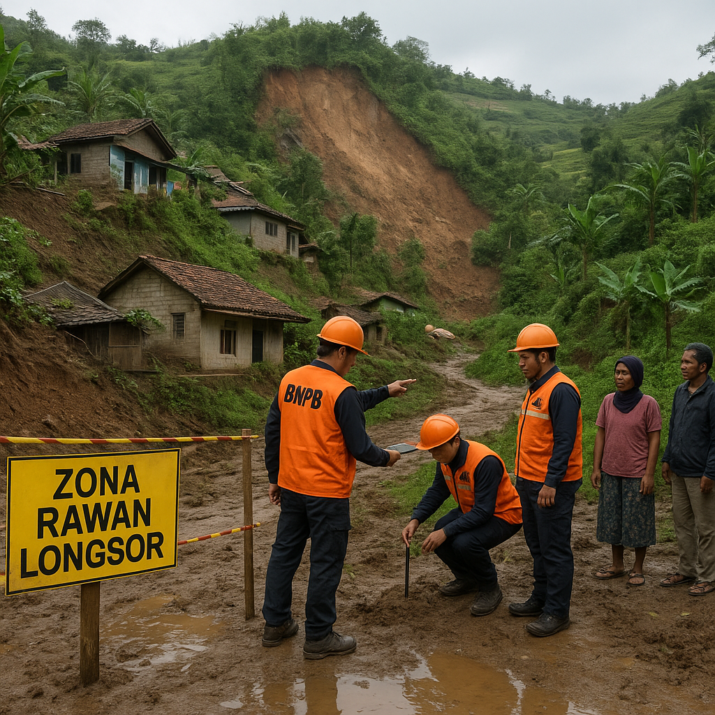 BNPB Identifikasi 154 Desa Rawan Longsor di Jawa Barat Pasca Musim Hujan, Rekomendasikan Relokasi Terbatas