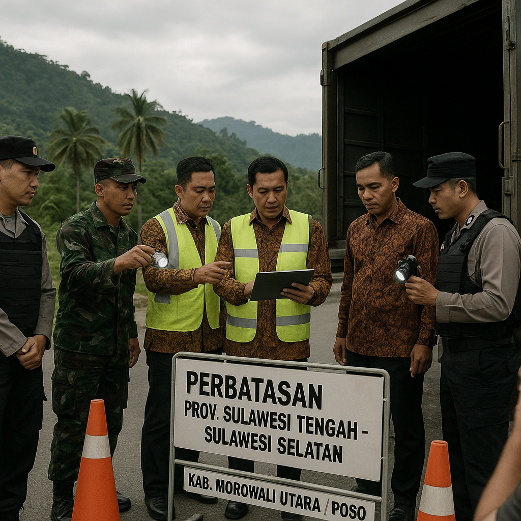 Pemerintah Provinsi Sulawesi Tengah Perkuat Keamanan Perbatasan Darat dengan Sulawesi Selatan