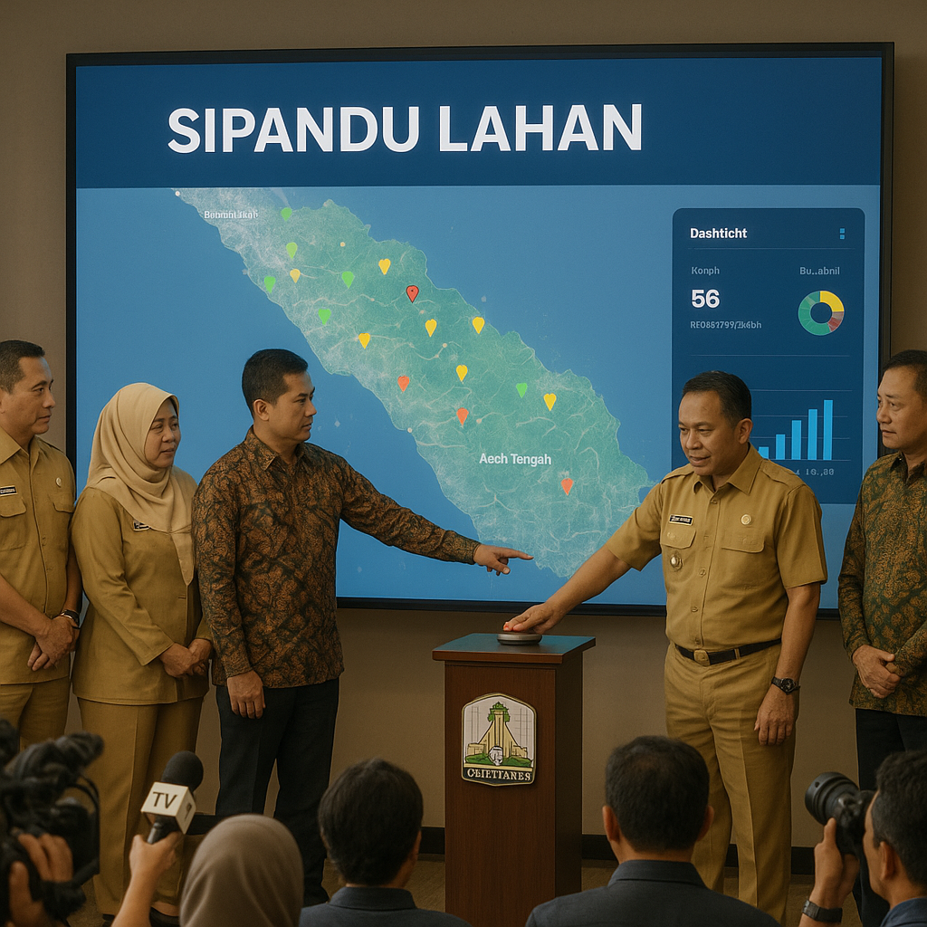 Pemkab Aceh Tengah Luncurkan Sistem Pemantauan Digital Titik Rawan Konflik Lahan