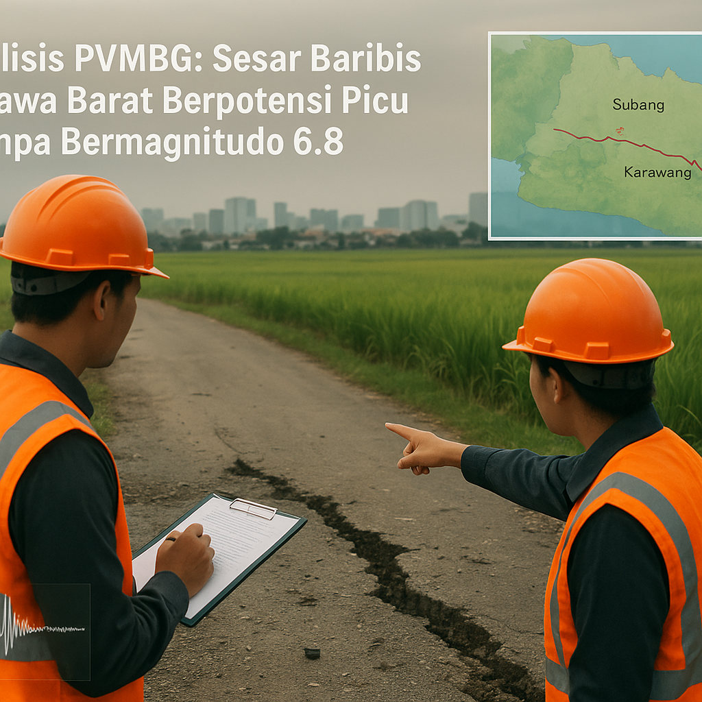 Analisis PVMBG: Sesar Baribis di Jawa Barat Berpotensi Picu Gempa Bermagnitudo 6.8