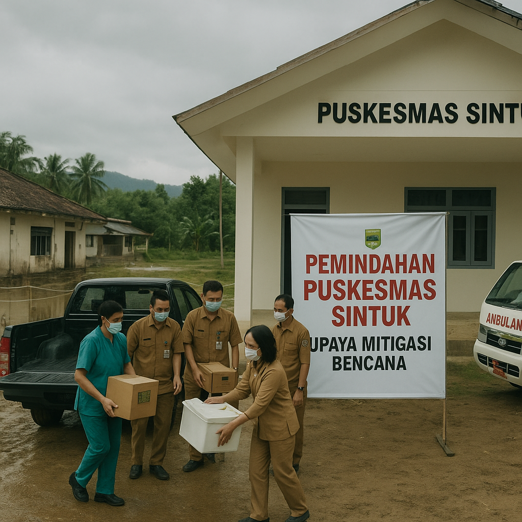 Sering Terdampak Banjir, Puskesmas Sintuk Dipindah ke Lokasi Baru