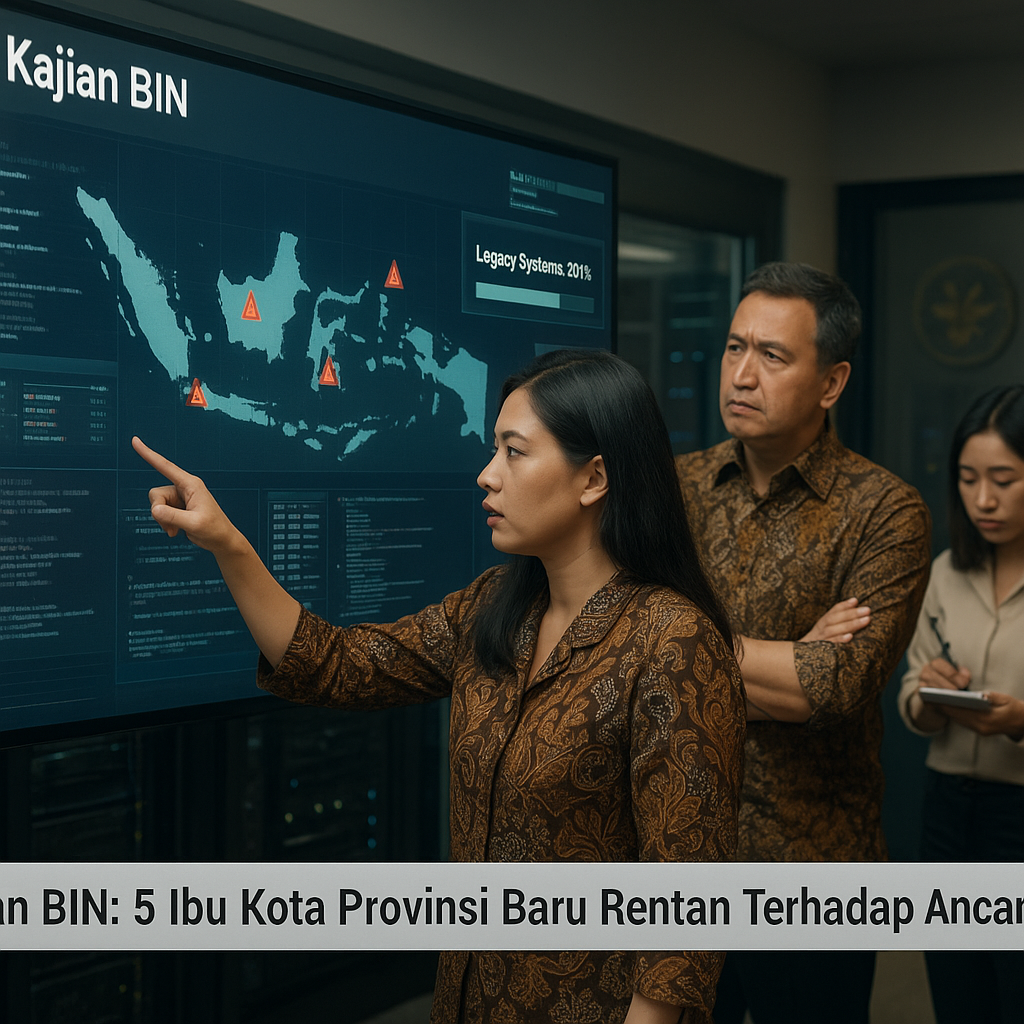 Kajian BIN: 5 Ibu Kota Provinsi Baru Rentan Terhadap Ancaman Siber pada Infrastruktur Pemerintahan Digital