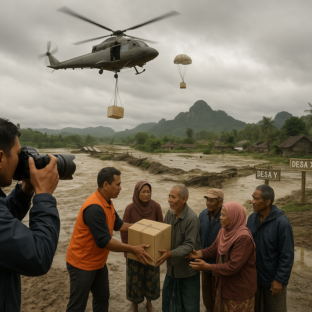 Update: Penanganan Banjir Bandang di Flores Timur, 3 Desa Tetap Terisolasi, Logistik Didistribusikan via Udara