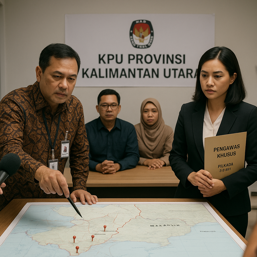 KPU Provinsi Kalimantan Utara Laporkan 10 Desa di Perbatasan Malaysia Berpotensi Konflik Pilkada, Akan Ditempatkan Pengawas Khusus