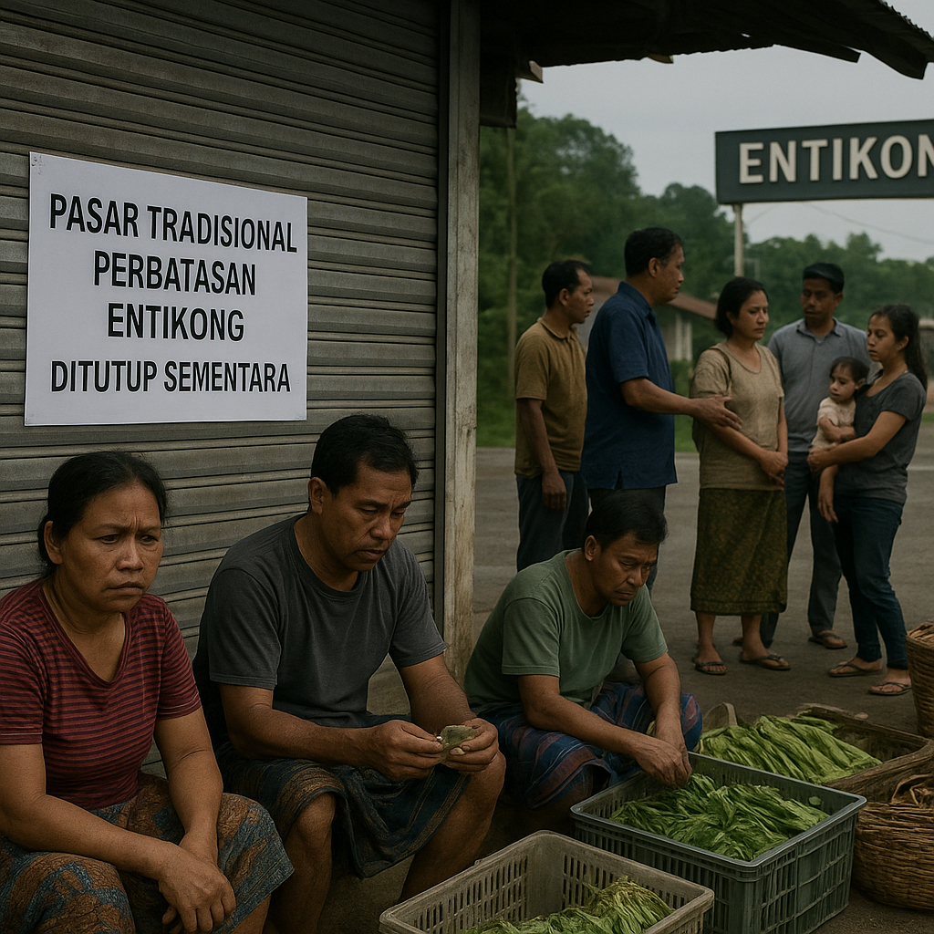Analisis: Tingkat Kerawanan Sosial Meningkat di Perbatasan Entikong-Tebedu Pascapenutupan Pasar Tradisional
