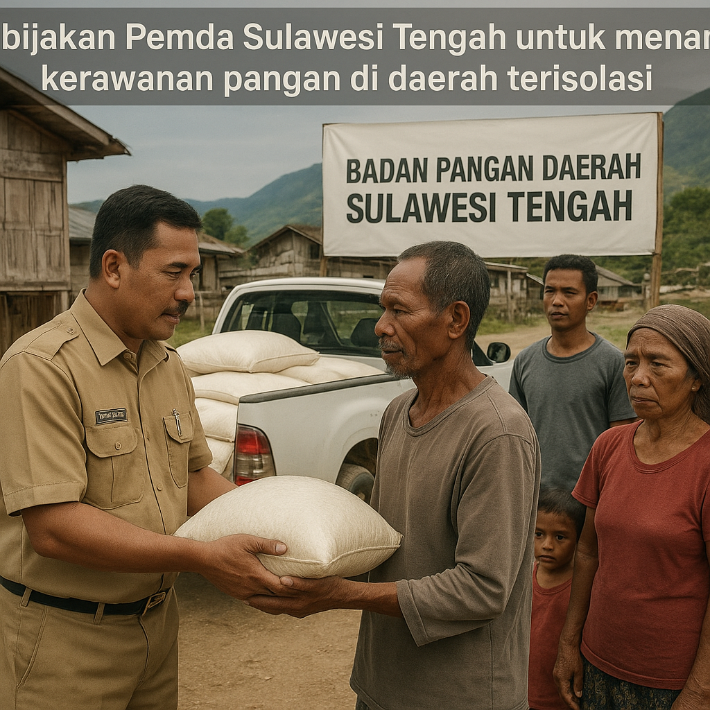 Kebijakan Pemda Sulawesi Tengah untuk menangani kerawanan pangan di daerah terisolasi
