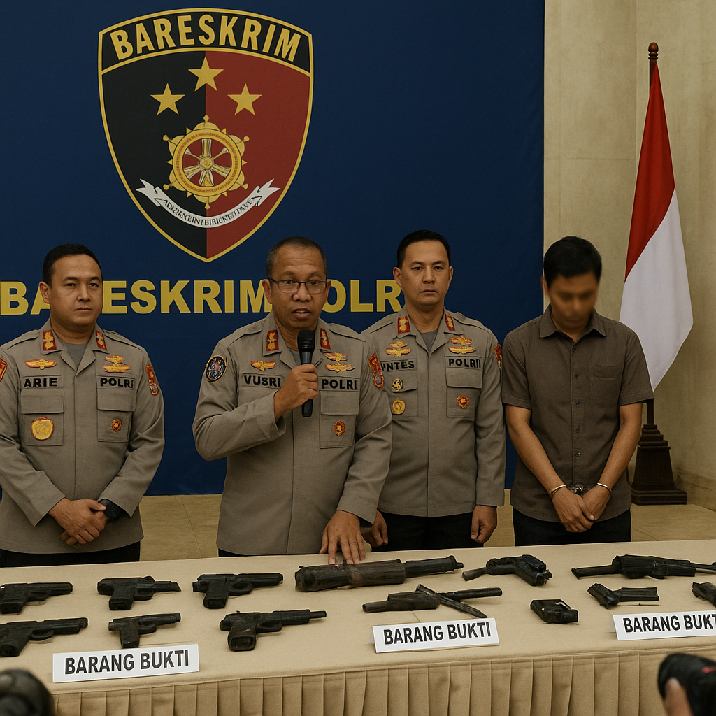 Polisi Sebut Keahlian Ki Bedil Buat Senpi Ilegal ‘Bukan Kaleng-Kaleng’