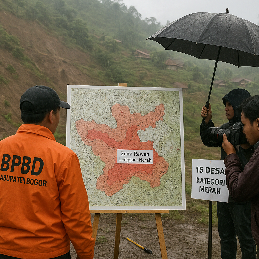 Pemetaan Zona Rawan Longsor di Kabupaten Bogor Diperbarui, 15 Desa Masuk Kategori Merah