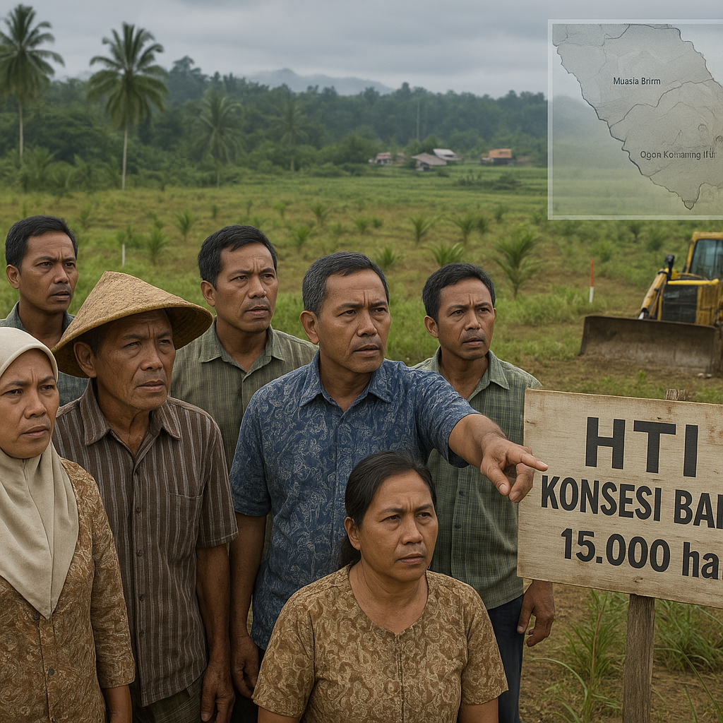Analisis: Potensi Konflik Agraria Menguat di Sumatera Selatan Pasca Penetapan HTI Baru