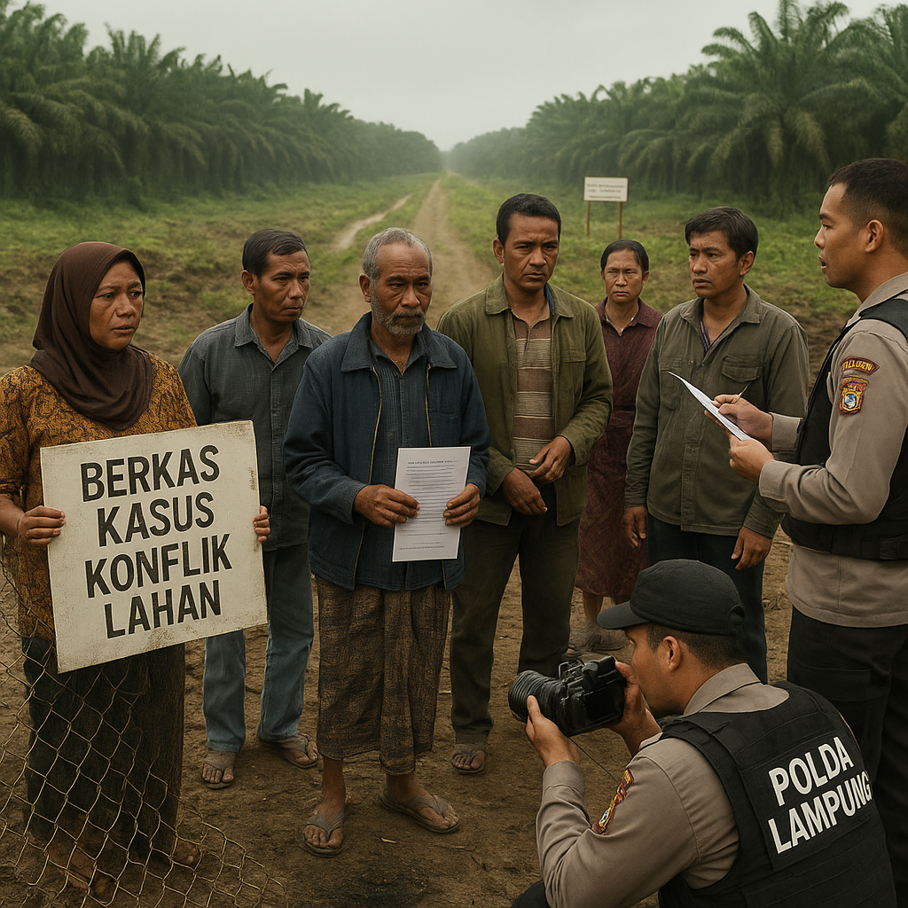 Berkas Kasus Konflik Lahan Warga vs Perkebunan di Lampung Barat Naik ke Polda