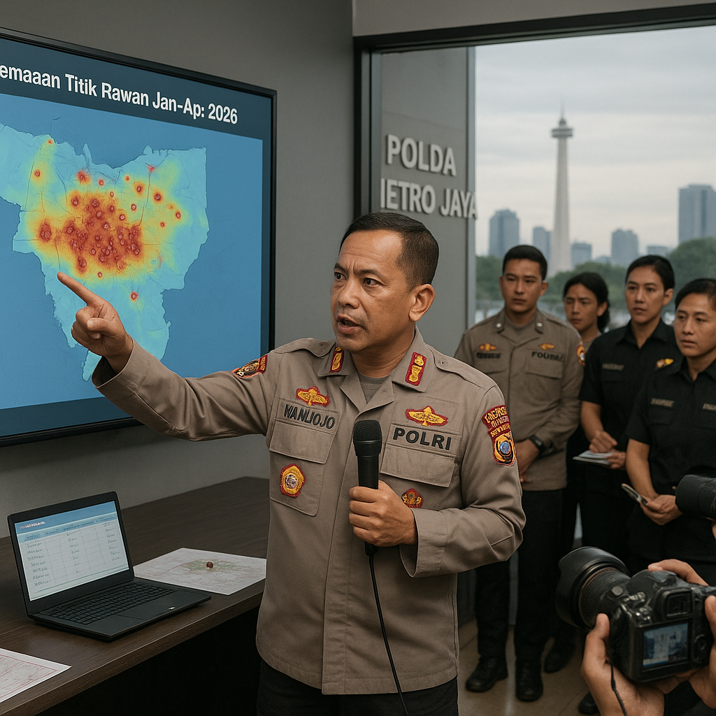 Polda Metro Jaya Petakan 100 Titik Rawan Kriminalitas dan Konflik Sosial di Ibu Kota