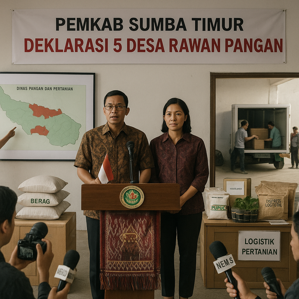 Pemkab Sumba Timur Deklarasi 5 Desa Rawan Pangan, Fokus Intervensi Logistik dan Pertanian
