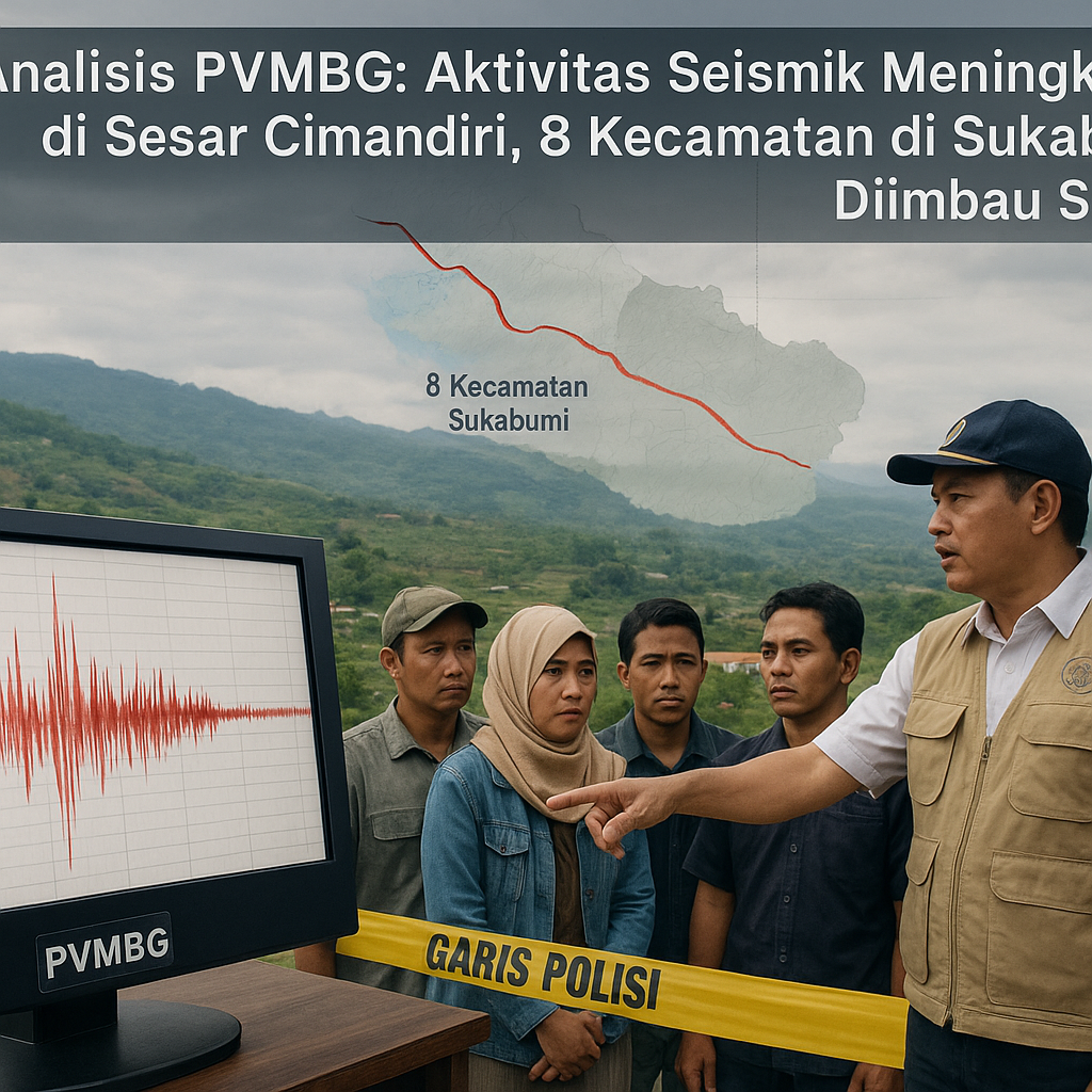 Analisis PVMBG: Aktivitas Seismik Meningkat di Sesar Cimandiri, 8 Kecamatan di Sukabumi Diimbau Siaga
