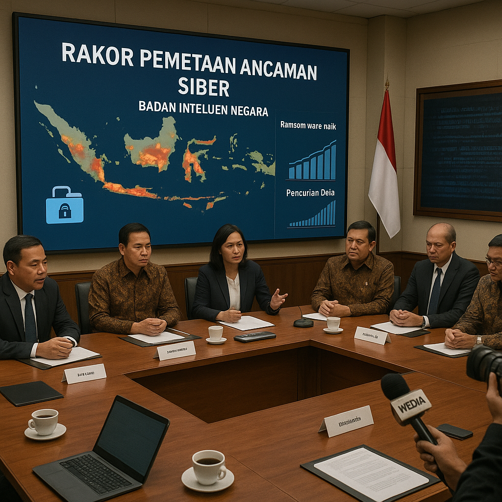 Badan Intelijen Negara Gelar Rakor Pemetaan Ancaman Siber terhadap Infrastruktur Vital Daerah
