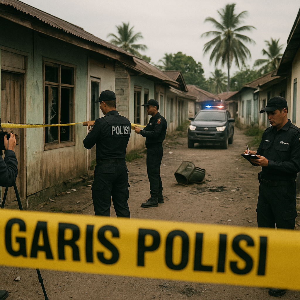 Polisi Segel 8 Rumah Terduga Bandar Narkoba Pasca Kerusuhan di Rokan Hilir