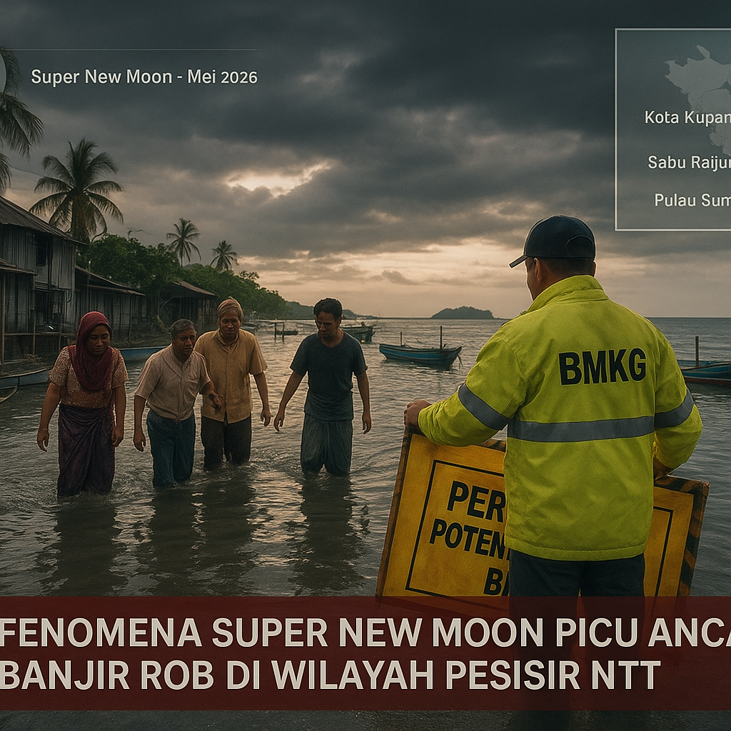 Fenomena Super New Moon Picu Ancaman Banjir Rob di Wilayah Pesisir NTT