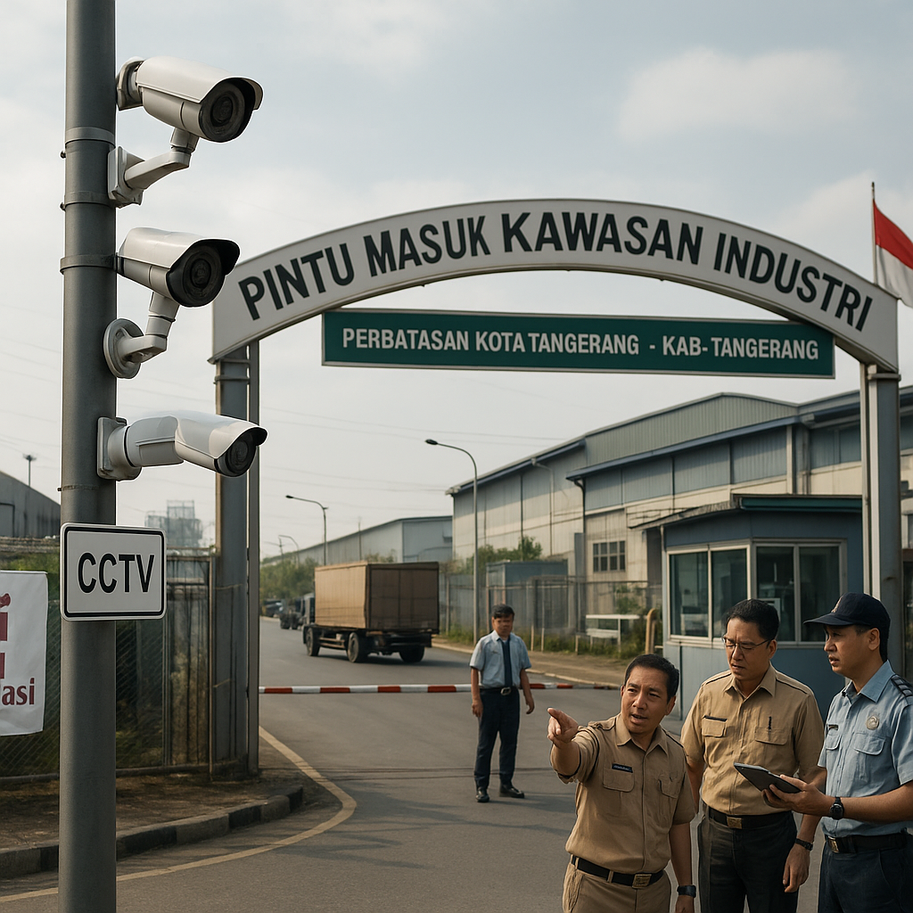 Kota Tangerang Perkuat Sistem Pengawasan Perbatasan dengan Pemantauan CCTV di Pintu Masuk Kawasan Industri
