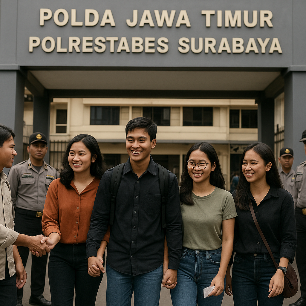 Polisi Lepaskan Lima Mahasiswa FMN