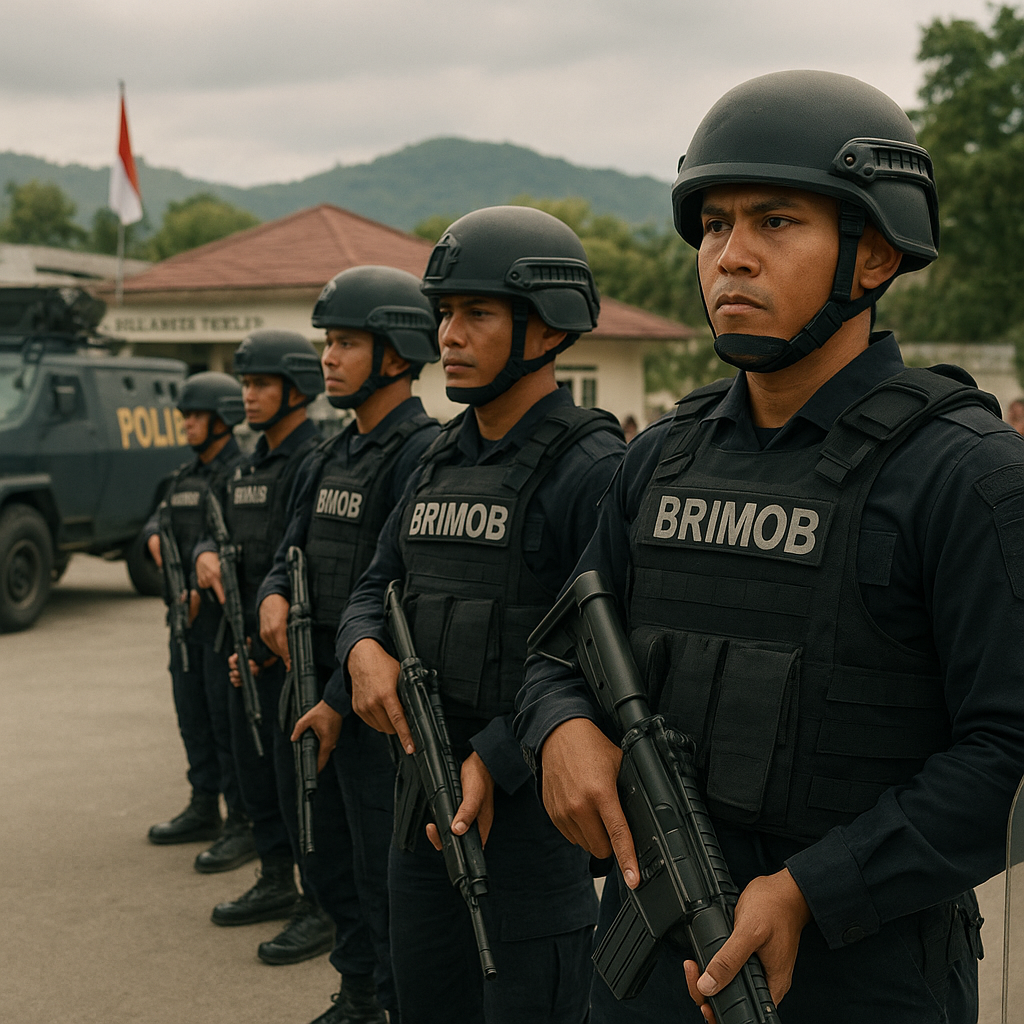 Polri Kerahkan Brimob Amankan Pemekaran Daerah Otonom Baru di Sulawesi Tengah