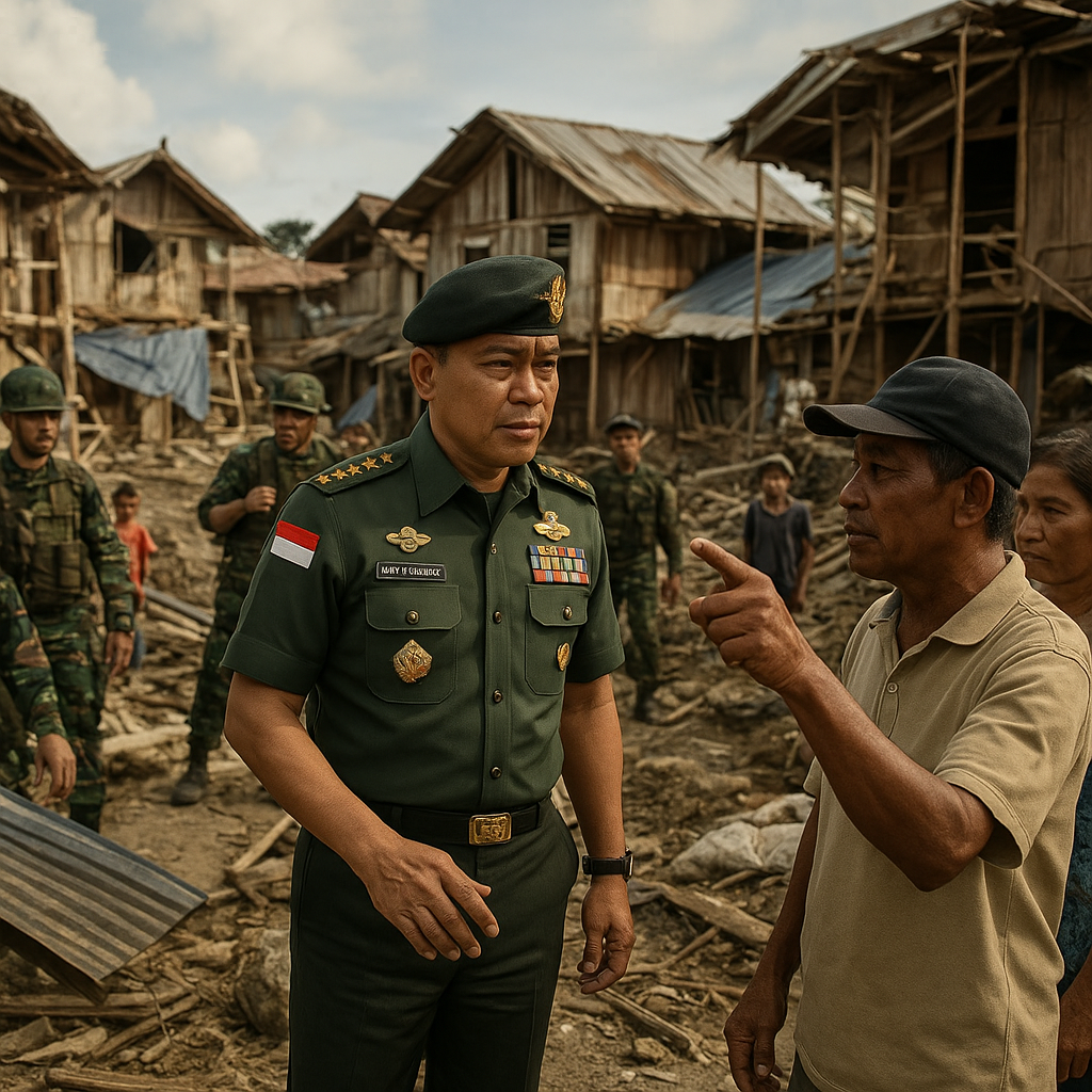 Pangdam Dody Turun Gunung Redam Perang Desa Sibenpopo-Banemo, 78 Rumah Hancur Dibantu TNI