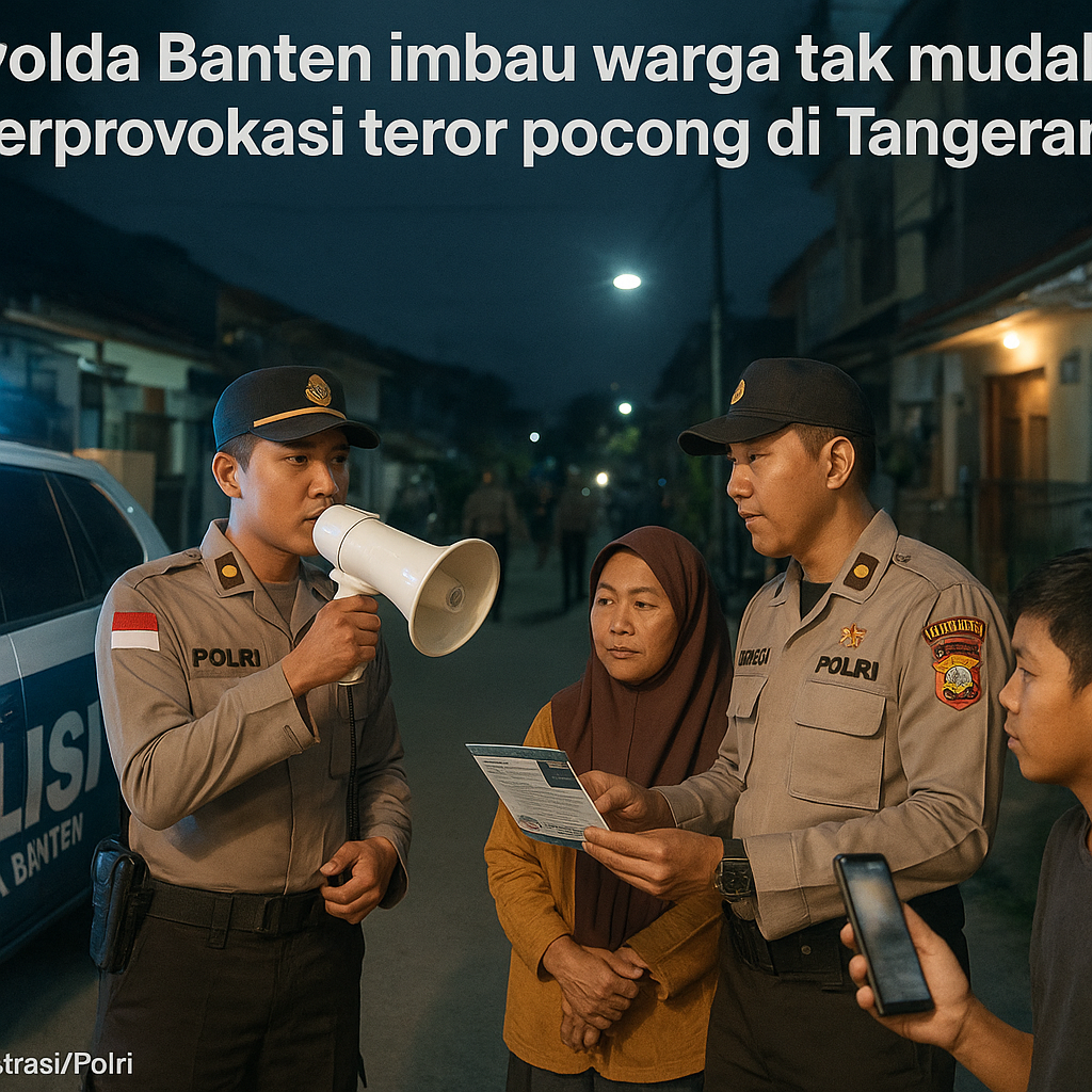 Polda Banten imbau warga tak mudah terprovokasi teror pocong di Tangerang