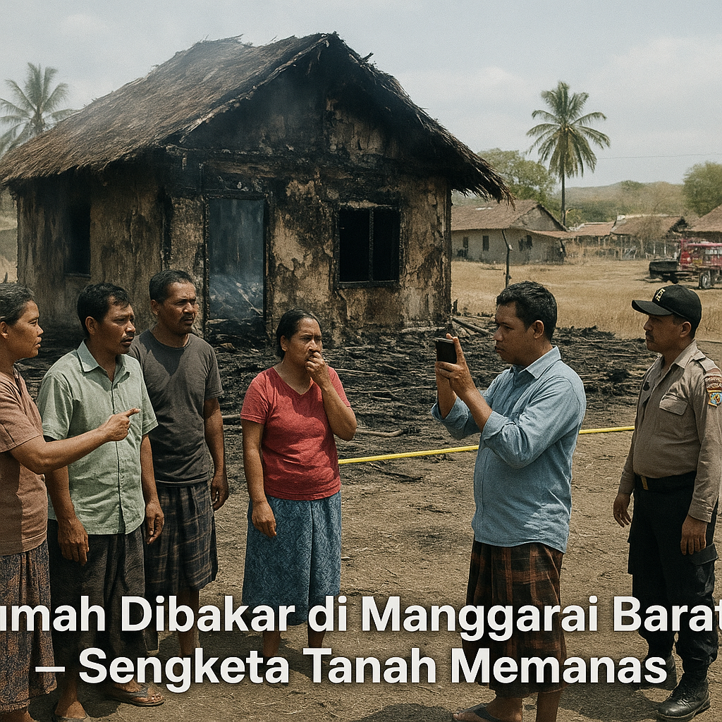 Rumah Dibakar di Manggarai Barat, Penjaga Diduga Diancam Massa: Sengketa Tanah Memanas