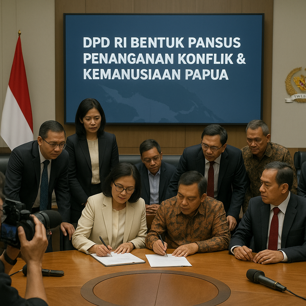 DPD RI Sepakat Bentuk Pansus Penanganan Konflik dan Kemanusiaan Papua