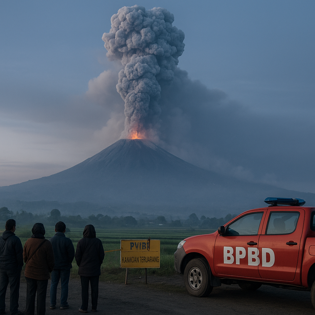 Gunung Semeru 2 Kali Erupsi Pagi Ini, Letusan Capai 1.000 Meter