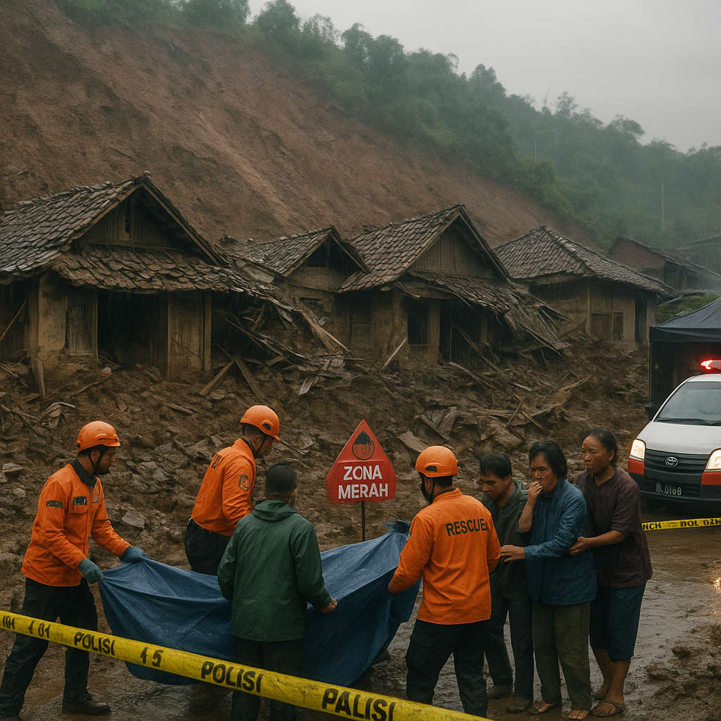 Longsor Susulan di Bogor Tewaskan 2 Warga, 5 Rumah Rusak Berat