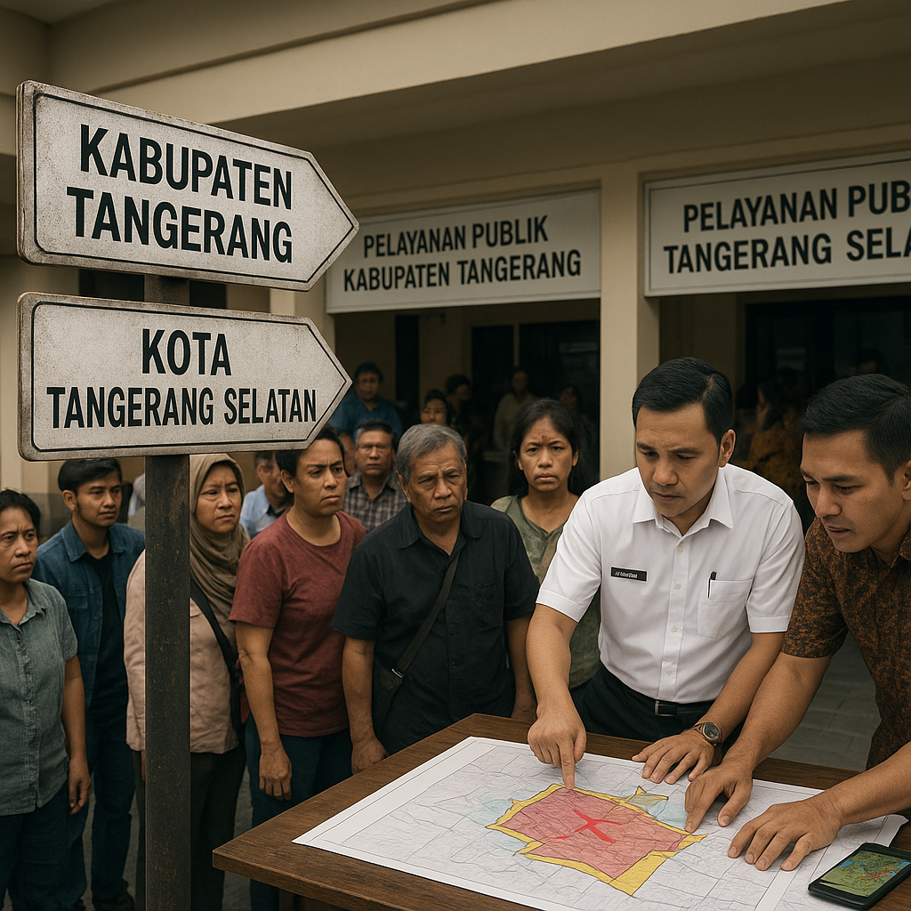 Konflik Batas Administratif Antara Kabupaten Tangerang dan Kota Tangerang Selatan Berpotensi Ganggu Pelayanan Publik