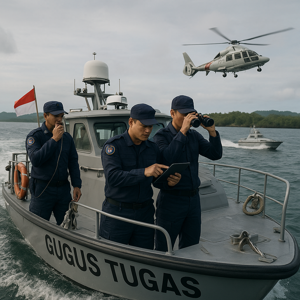 Kebijakan Penguatan Stabilitas Maritim di Selat Malaka Dilaporkan oleh Gugus Tugas Keamanan Laut
