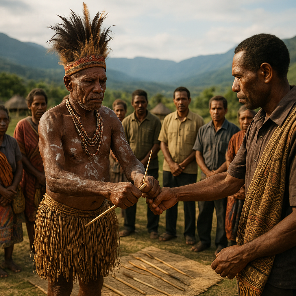 Ritual "Patah Panah" Akhiri Konflik Antarwarga di Wamena Papua Pegunungan