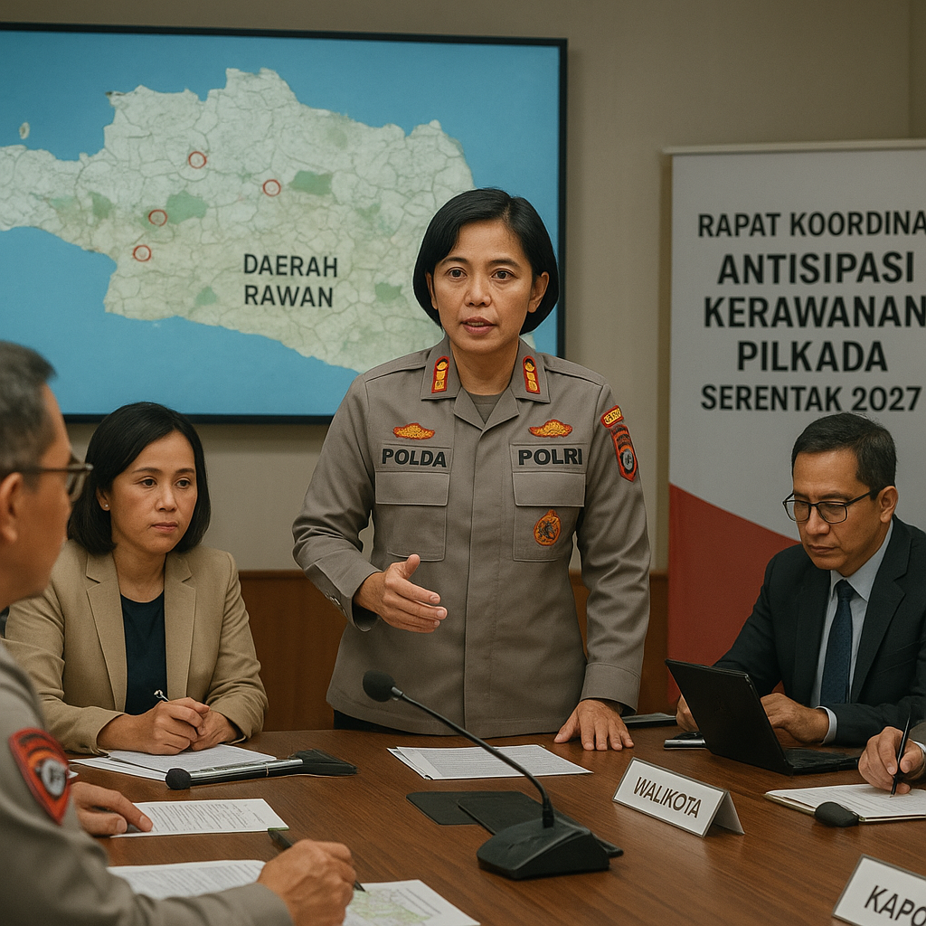Kapolda Jabar Gelar Rapat Koordinasi Antisipasi Kerawanan Pilkada Serentak 2027