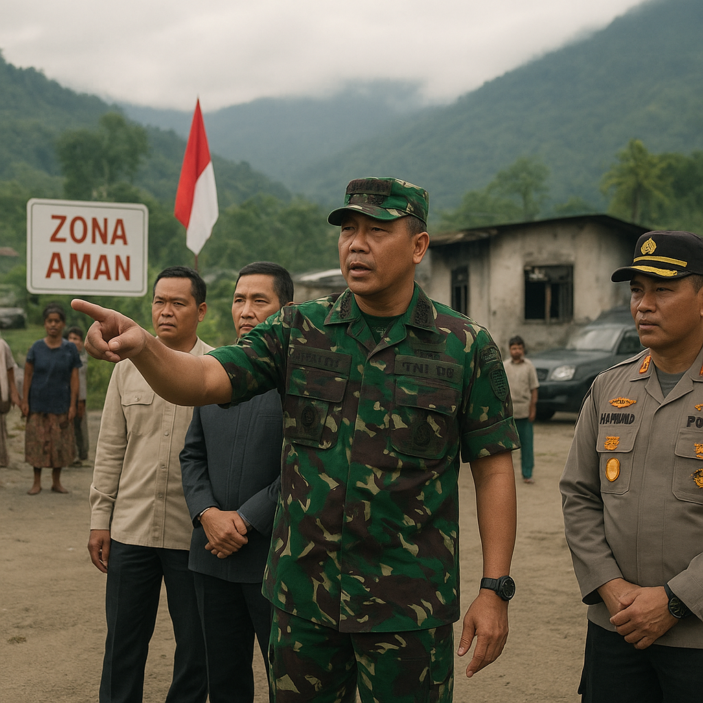 Pangdam Cenderawasih Tinjau Pasca-Kerusuhan di Tolikara, Pastikan Keamanan Kondusif