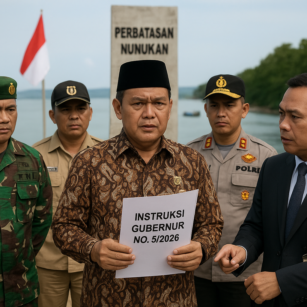 Gubernur Kaltara Terbitkan Instruksi Penguatan Keamanan Perbatasan di Nunukan