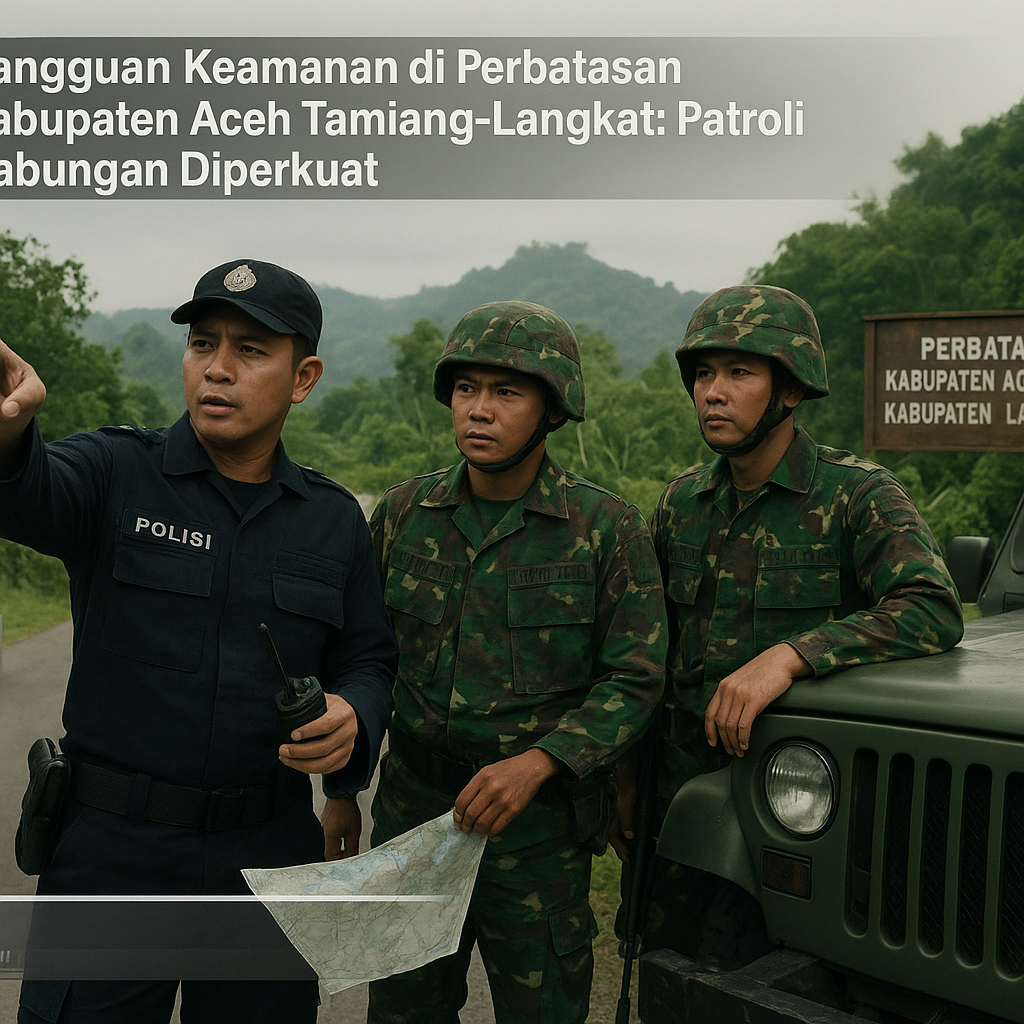 Gangguan Keamanan di Perbatasan Kabupaten Aceh Tamiang-Langkat: Patroli Gabungan Diperkuat