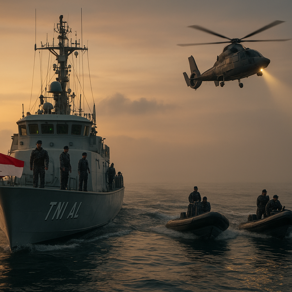 TNI AL Tingkatkan Patroli di Perairan Selat Sunda untuk Antisipasi Gangguan Keamanan Laut