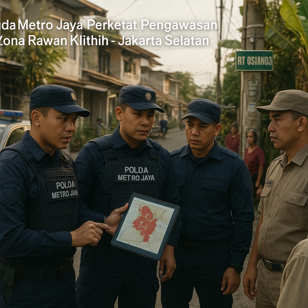 Polda Metro Jaya Memperketat Pengawasan di Zona Rawan Klithih di Kota Administrasi Jakarta Selatan