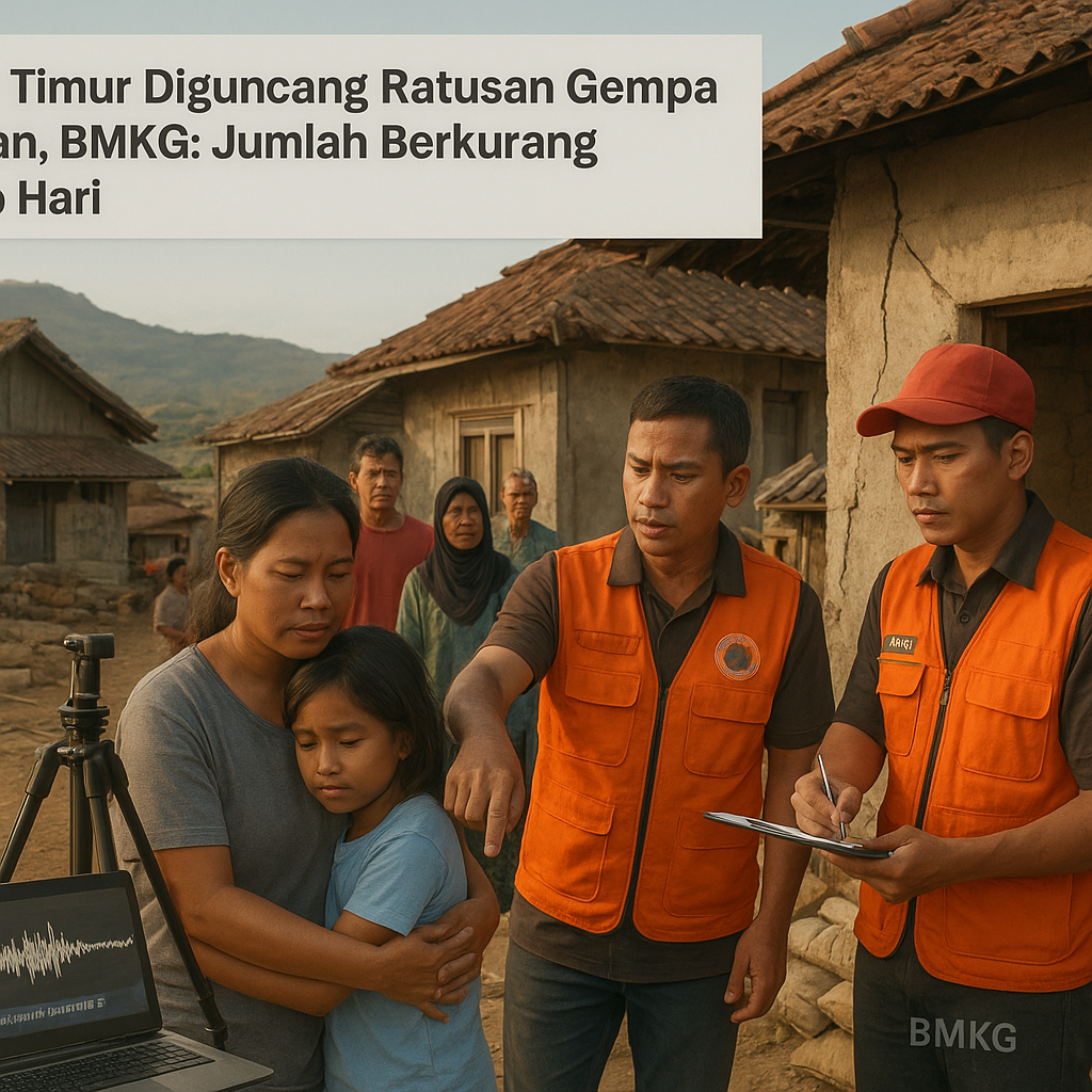 Flores Timur Diguncang Ratusan Gempa Susulan, BMKG: Jumlah Berkurang Setiap Hari