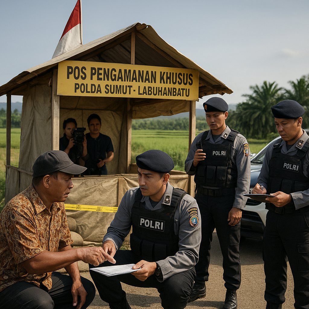 Polda Sumut Bentuk Pos Pengamanan Khusus Antisipasi Konflik Lahan di Labuhanbatu