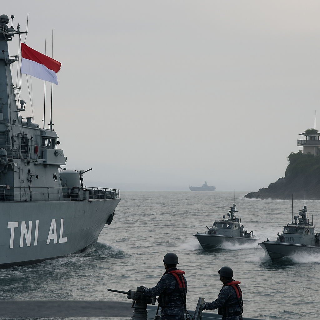 TNI AL Tingkatkan Patroli di Selat Sunda Usai Laporan Aktivitas Kapal Asing Tidak Teridentifikasi