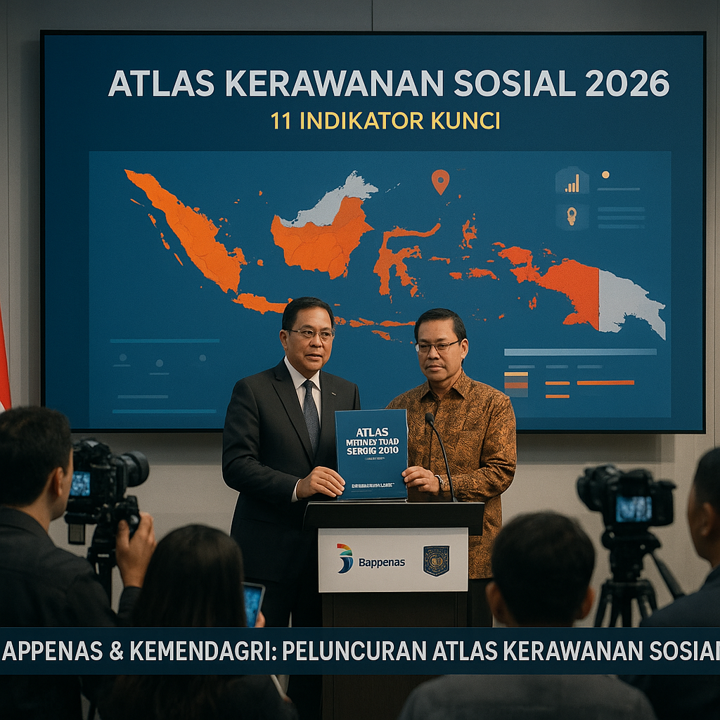 Bappenas dan Kemendagri Launching Atlas Kerawanan Sosial 2026: Papua dan Sulawesi Tengah Jadi Fokus