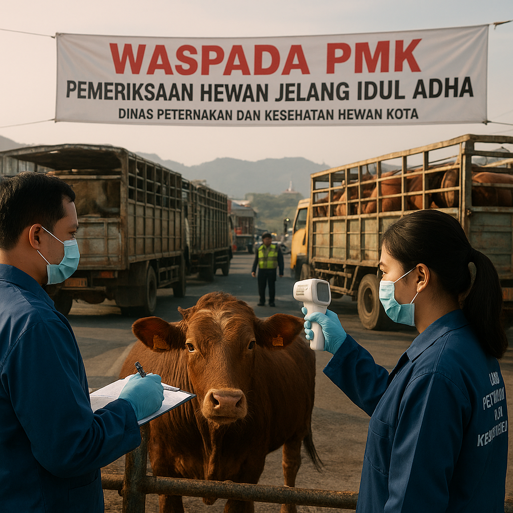 Waspada PMK Jelang Idul Adha 2026, Ribuan Sapi Masuk Padang dari Luar Daerah